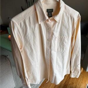 L. L. Bean Butter Yellow Button Up Shirt